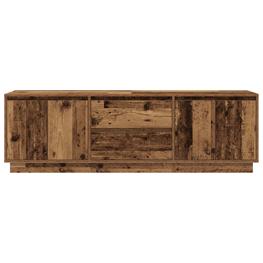TV cabinet with LED, wood, 160.5x41x50 cm