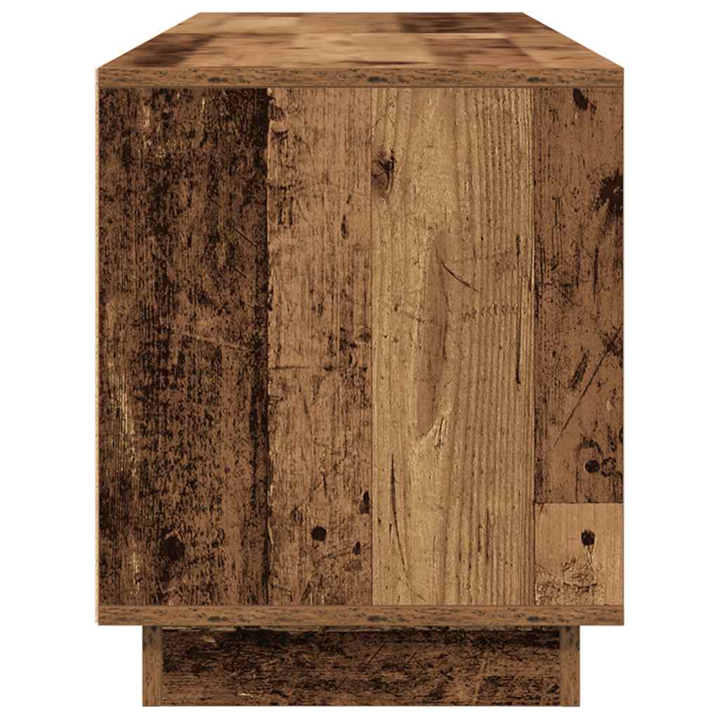 TV cabinet with LED, wood, 160.5x41x50 cm