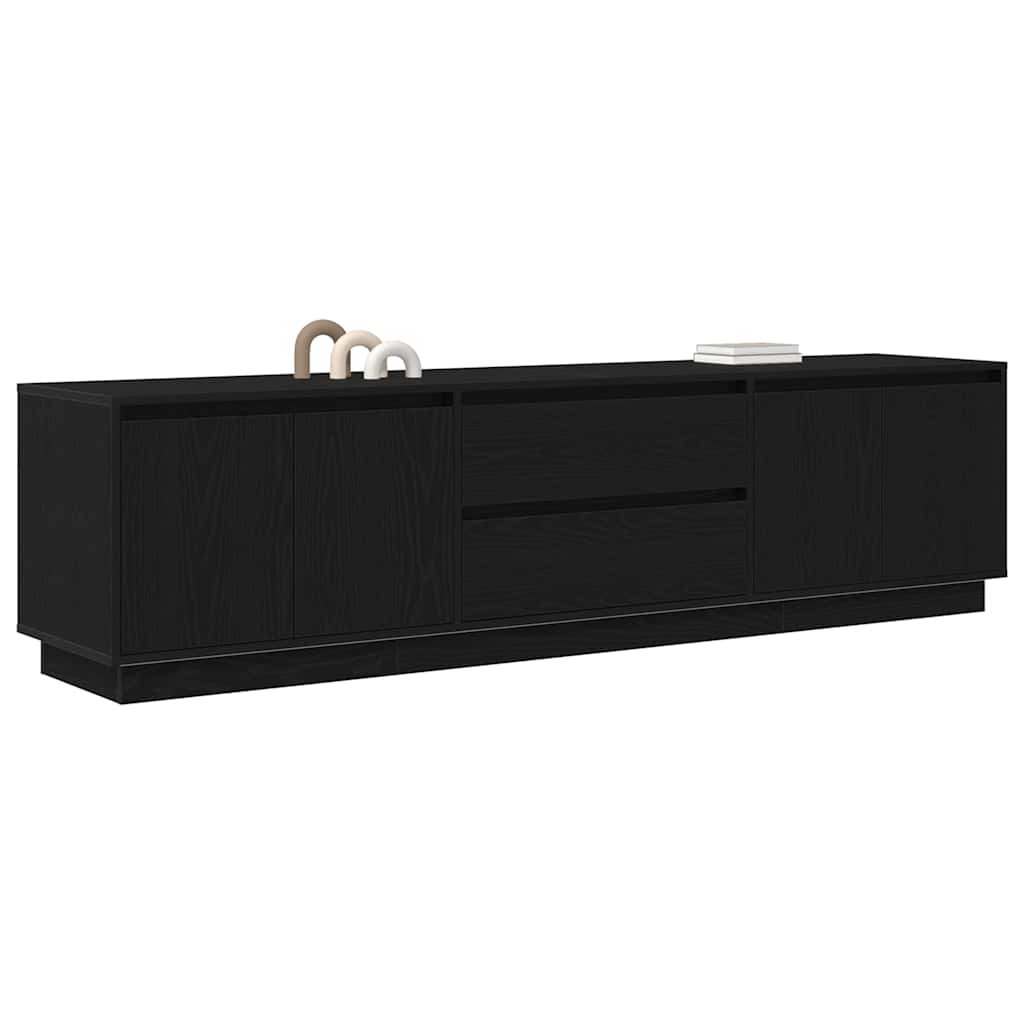TV cabinet with LED lighting, 193.5x41x50 cm