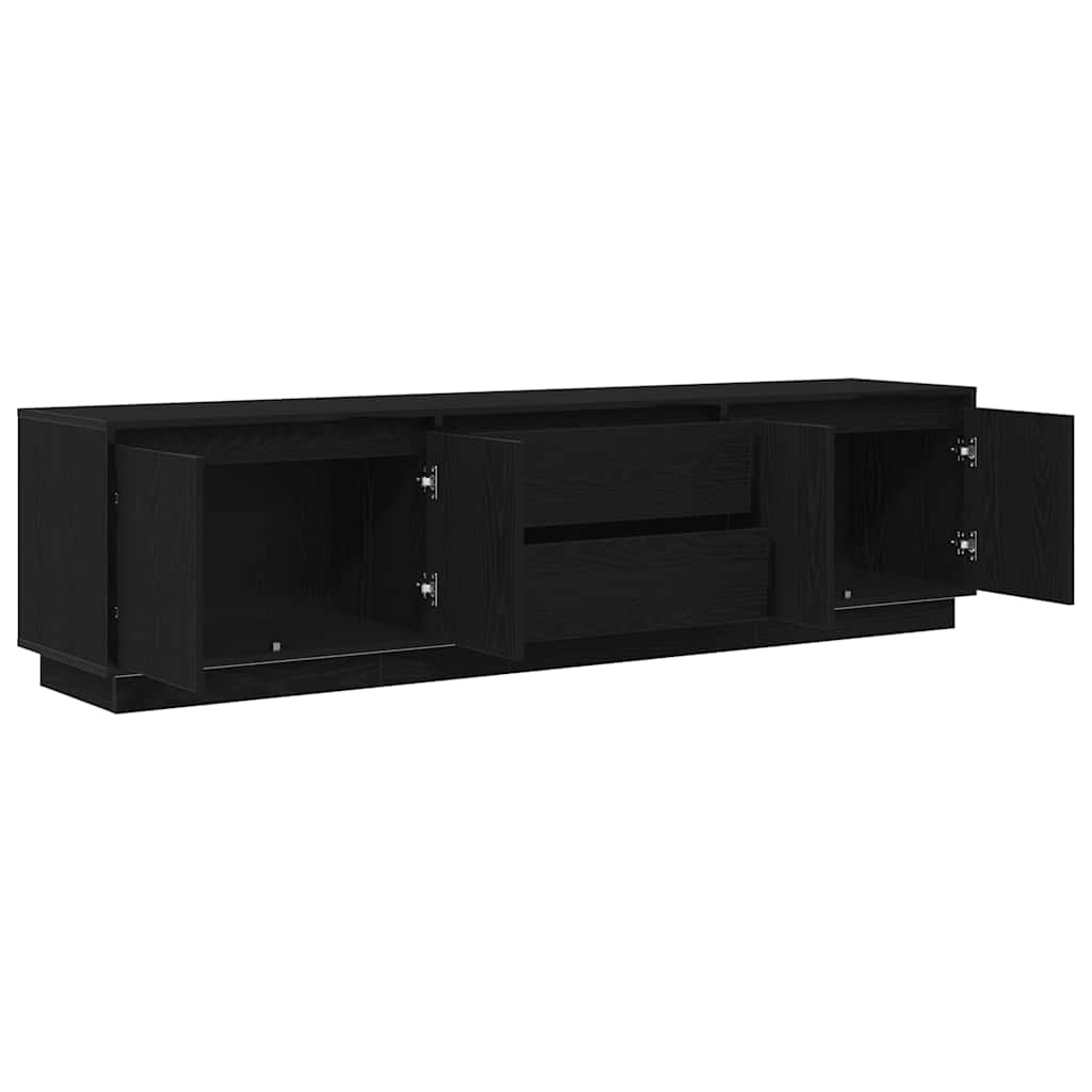 TV cabinet with LED lighting, 193.5x41x50 cm