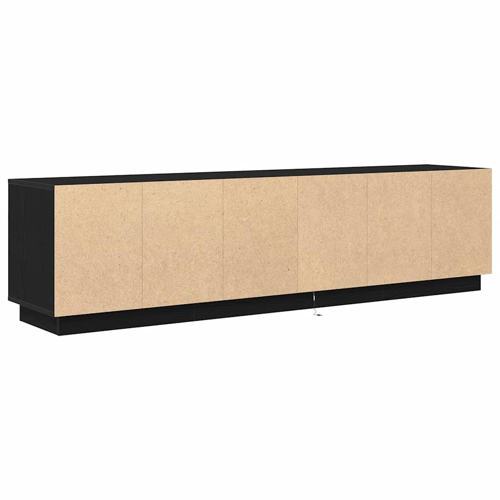 TV cabinet with LED lighting, 193.5x41x50 cm