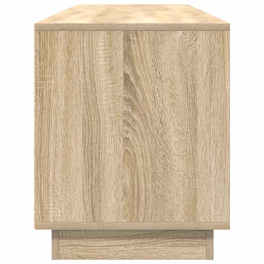 TV spintelė su LED lemputėmis, ąžuolo spalvos, 193,5x41x50 cm