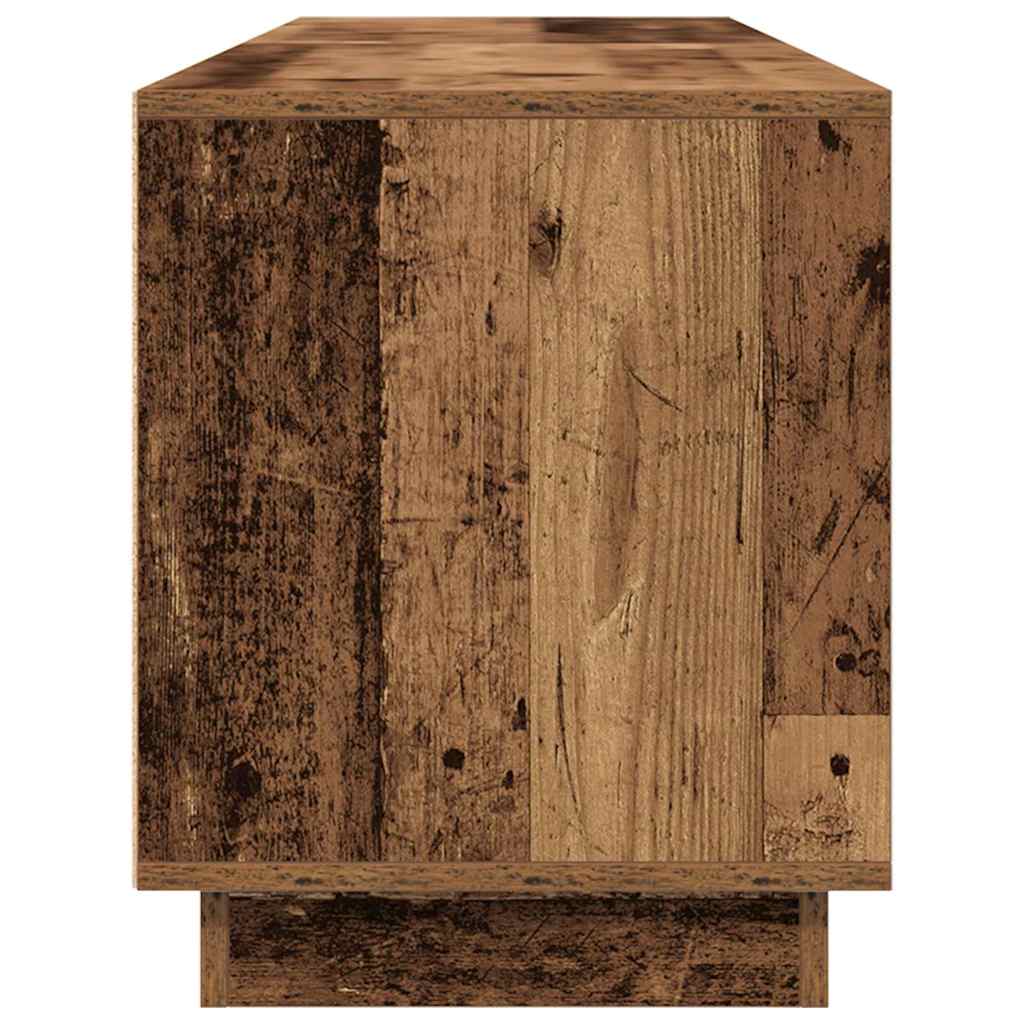 Televizoriaus spintelė su LED, medienos, 193,5x41x50 cm
