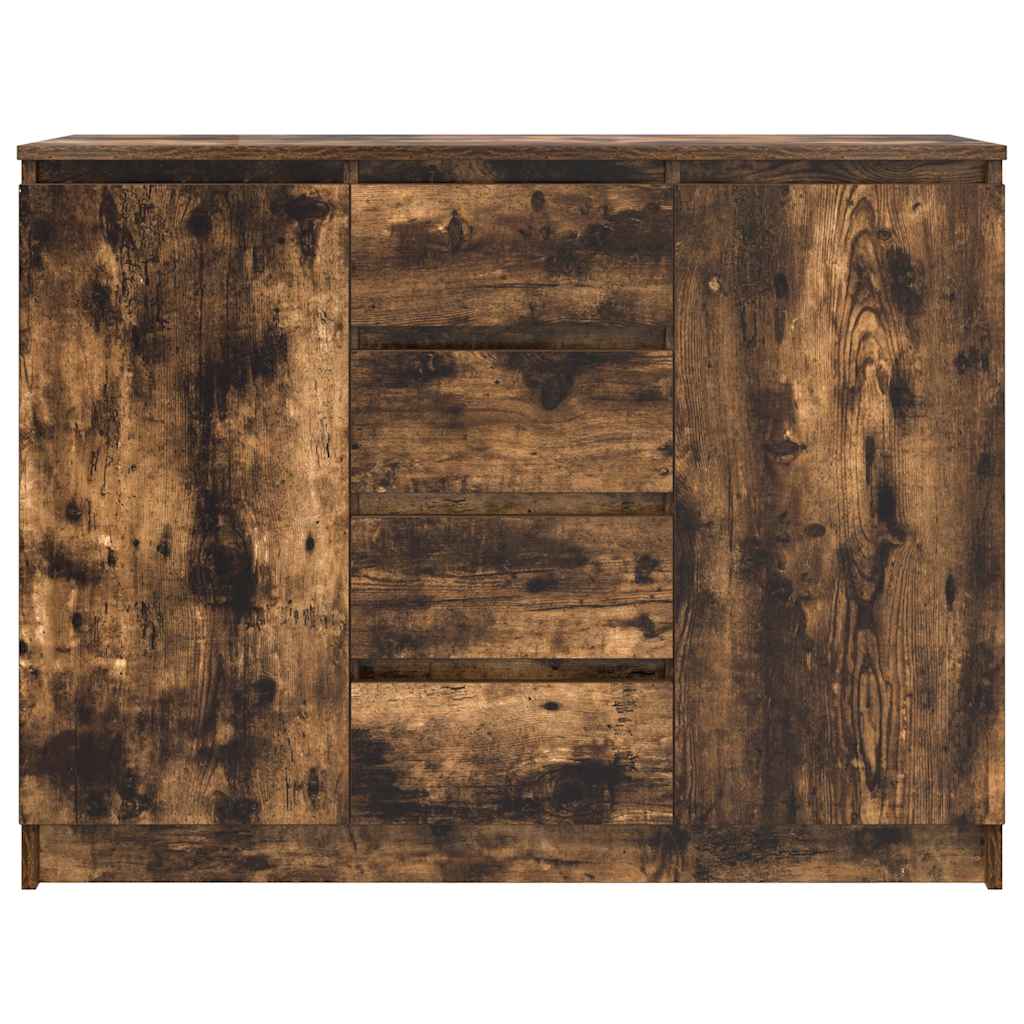 Šoninė spintelė su stalčiais, 100,5x35x76 cm, mediena