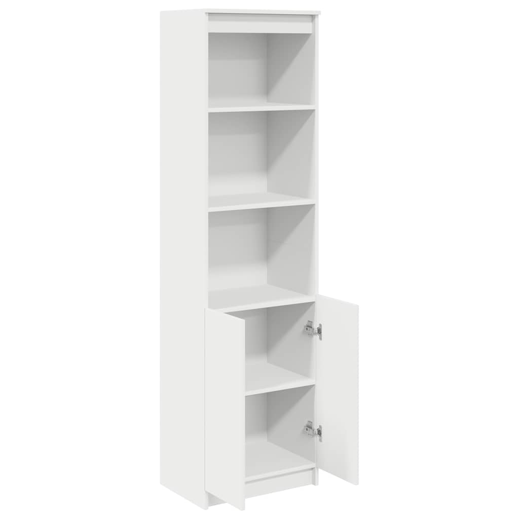 Kumode, balta, 50x35x180 cm apstrādāta koksne