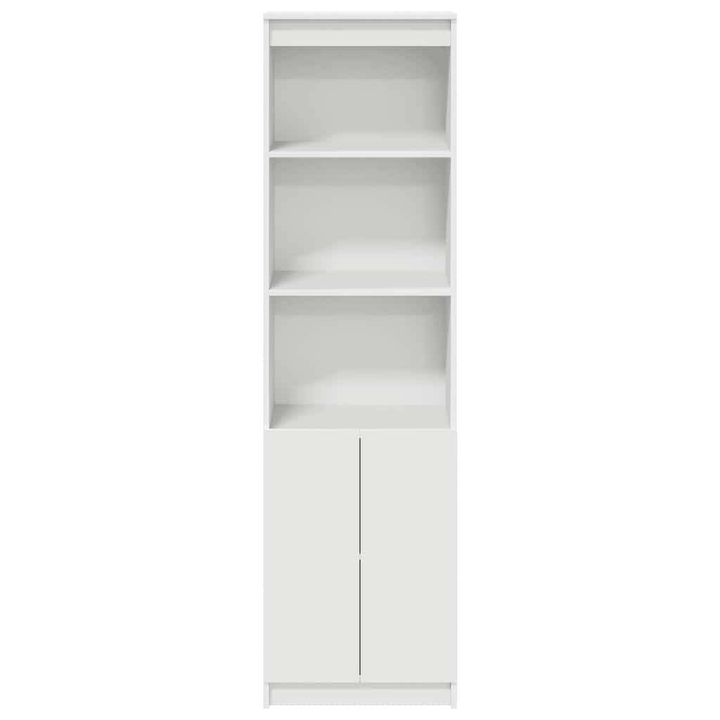 Kumode, balta, 50x35x180 cm apstrādāta koksne