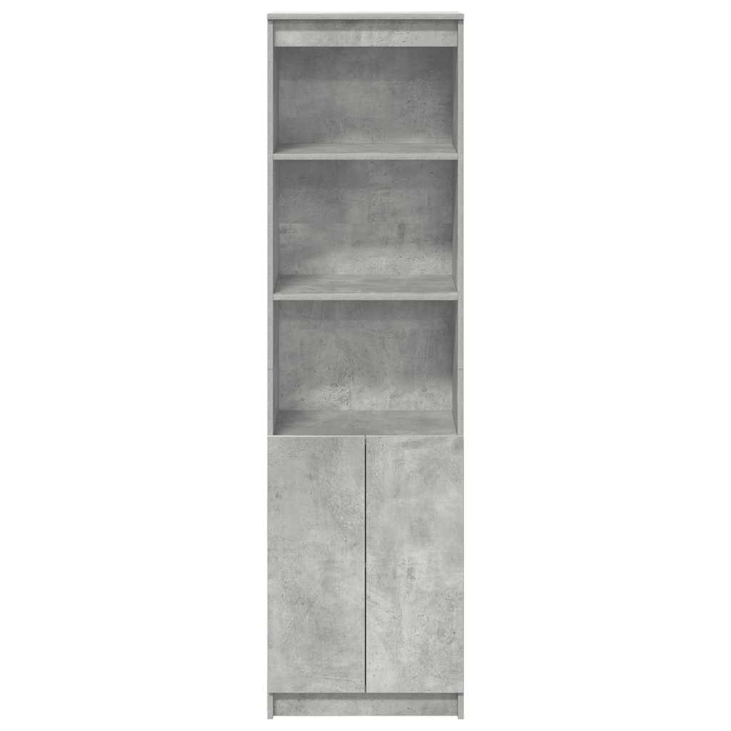 Komoda, betono pilkos spalvos, 50x35x180 cm apdirbta mediena