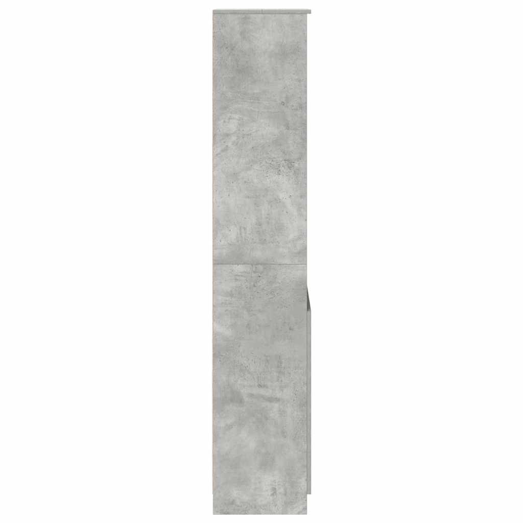 Komoda, betono pilkos spalvos, 50x35x180 cm apdirbta mediena