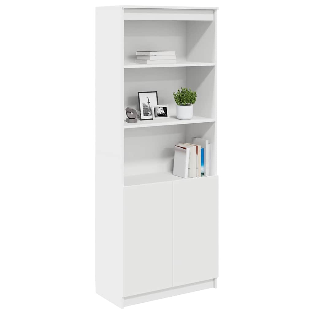 Chest of drawers, white, 70x35x180cm, engineered wood