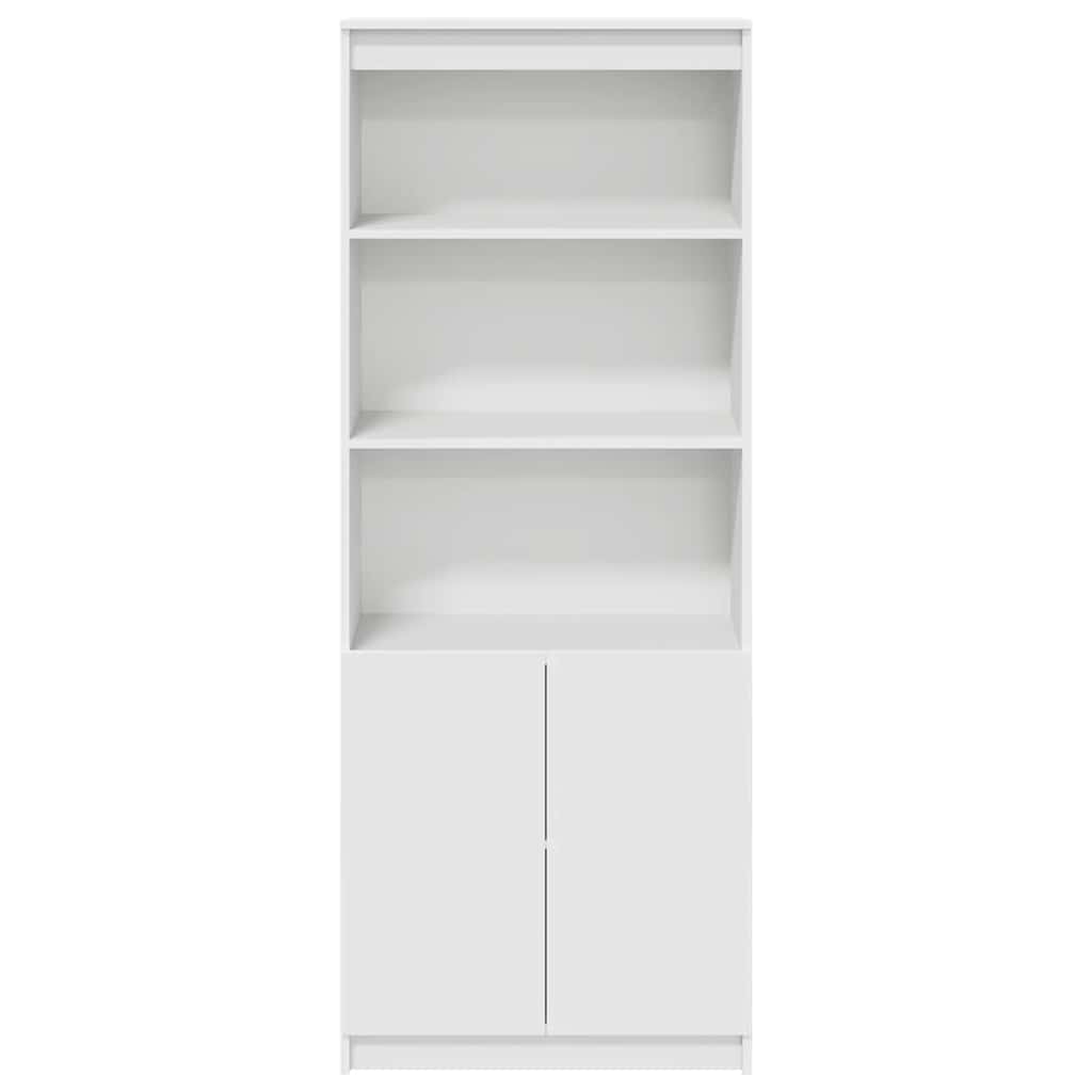 Chest of drawers, white, 70x35x180cm, engineered wood