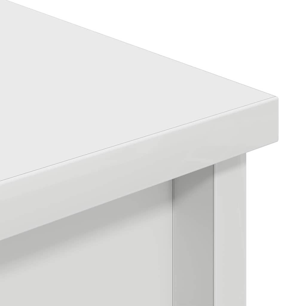 Chest of drawers, white, 70x35x180cm, engineered wood