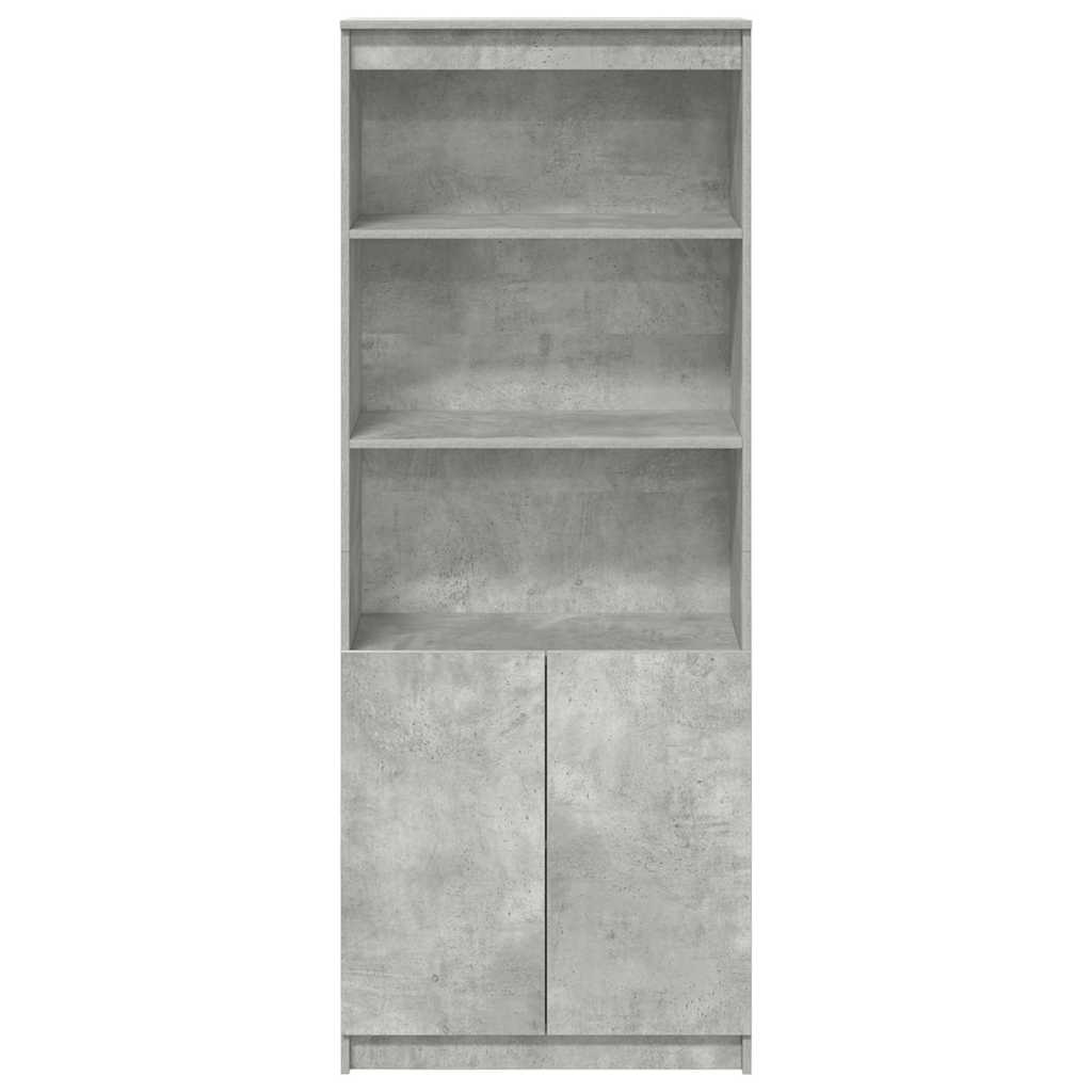Komoda, betono pilkos spalvos, 70x35x180cm, apdirbta mediena