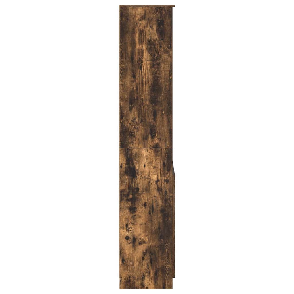Komoda, dūminio ąžuolo spalvos, 70x35x180cm, apdirbta mediena