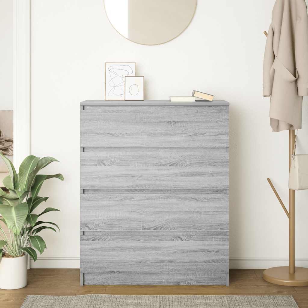 indauja Pilka Sonoma 80x35x99 cm Inžinierinė mediena