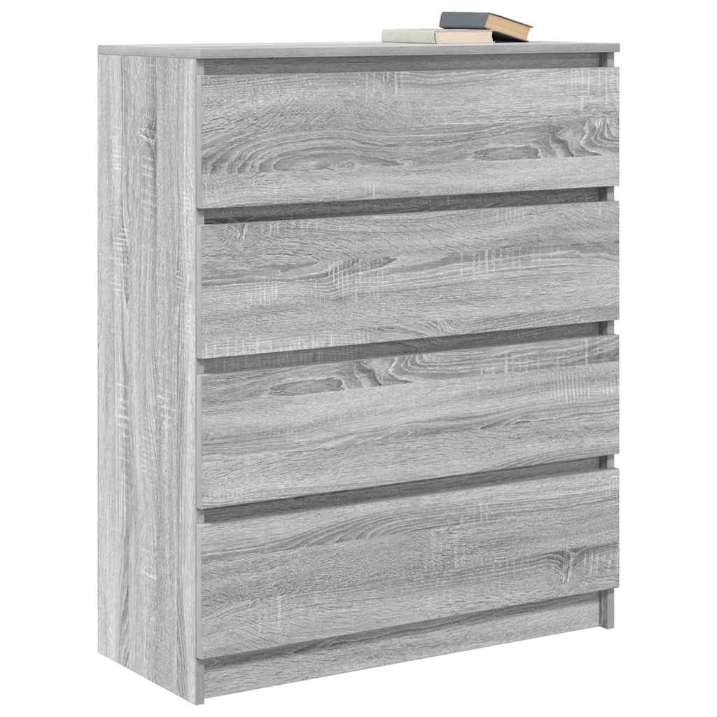 indauja Pilka Sonoma 80x35x99 cm Inžinierinė mediena