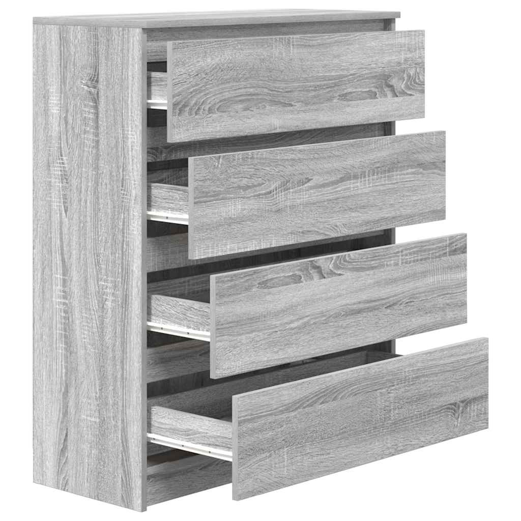 indauja Pilka Sonoma 80x35x99 cm Inžinierinė mediena