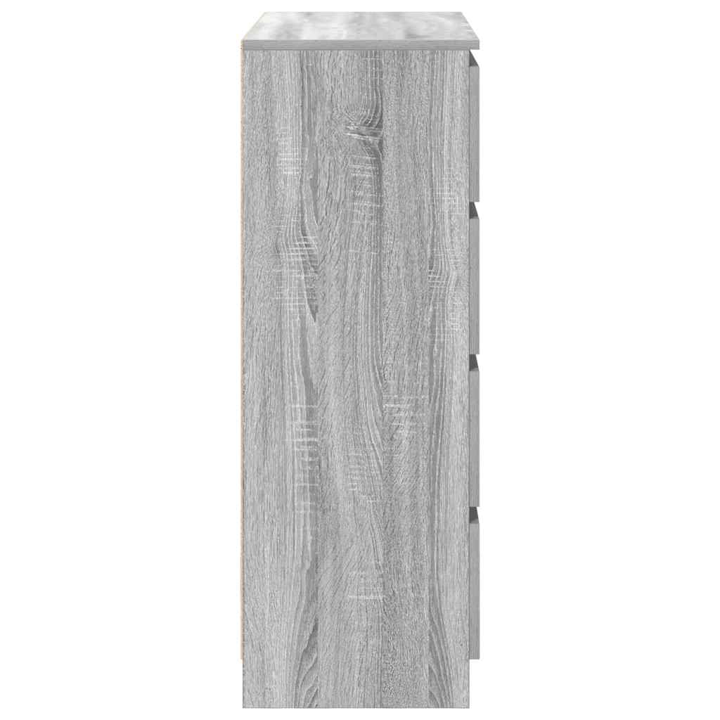 indauja Pilka Sonoma 80x35x99 cm Inžinierinė mediena