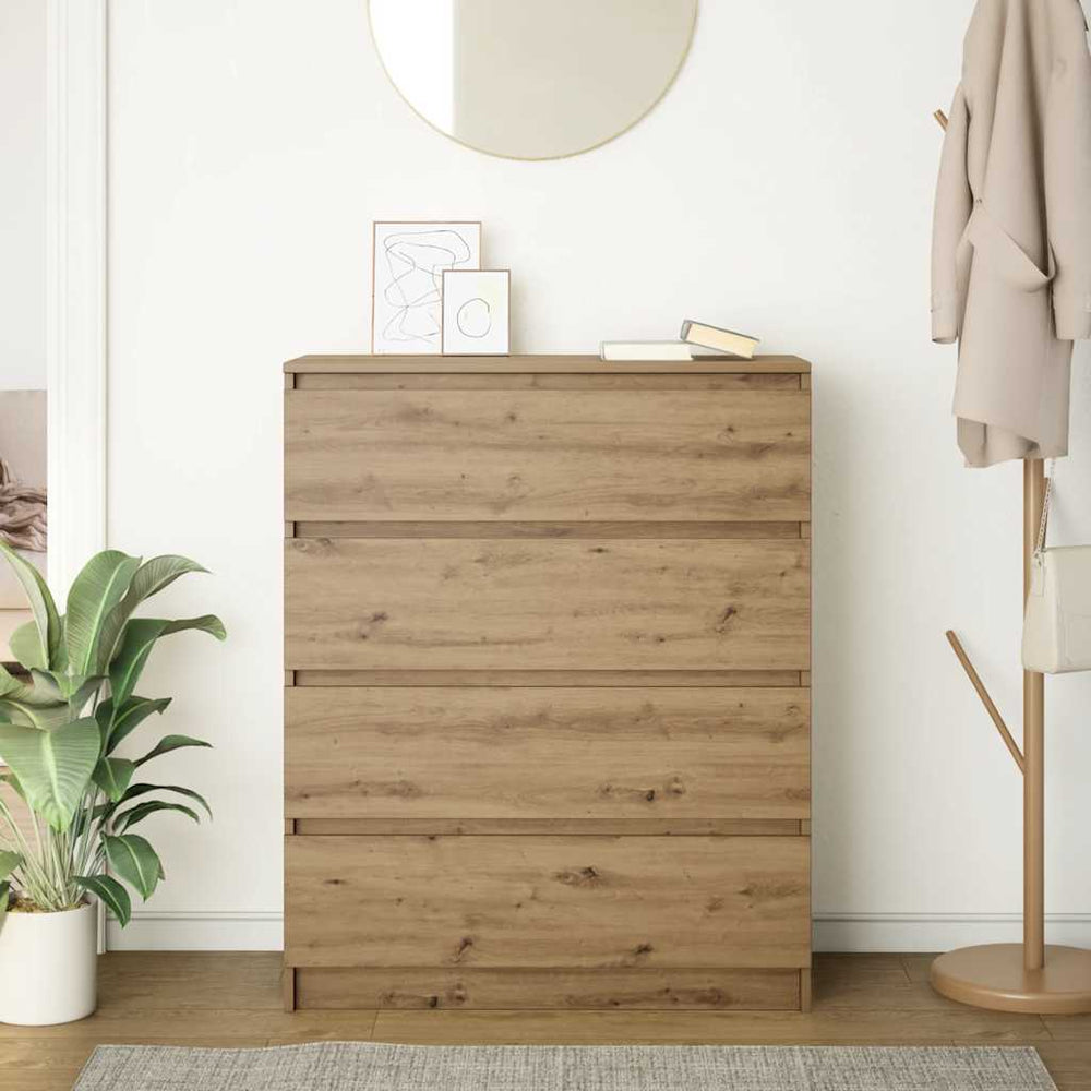 Sideboard Artisan oak 80x35x99 cm engineered wood