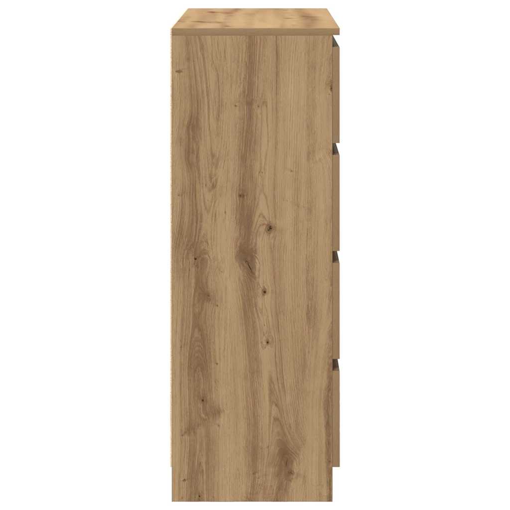 indauja Artisan ąžuolas 80x35x99 cm inžinerinė mediena