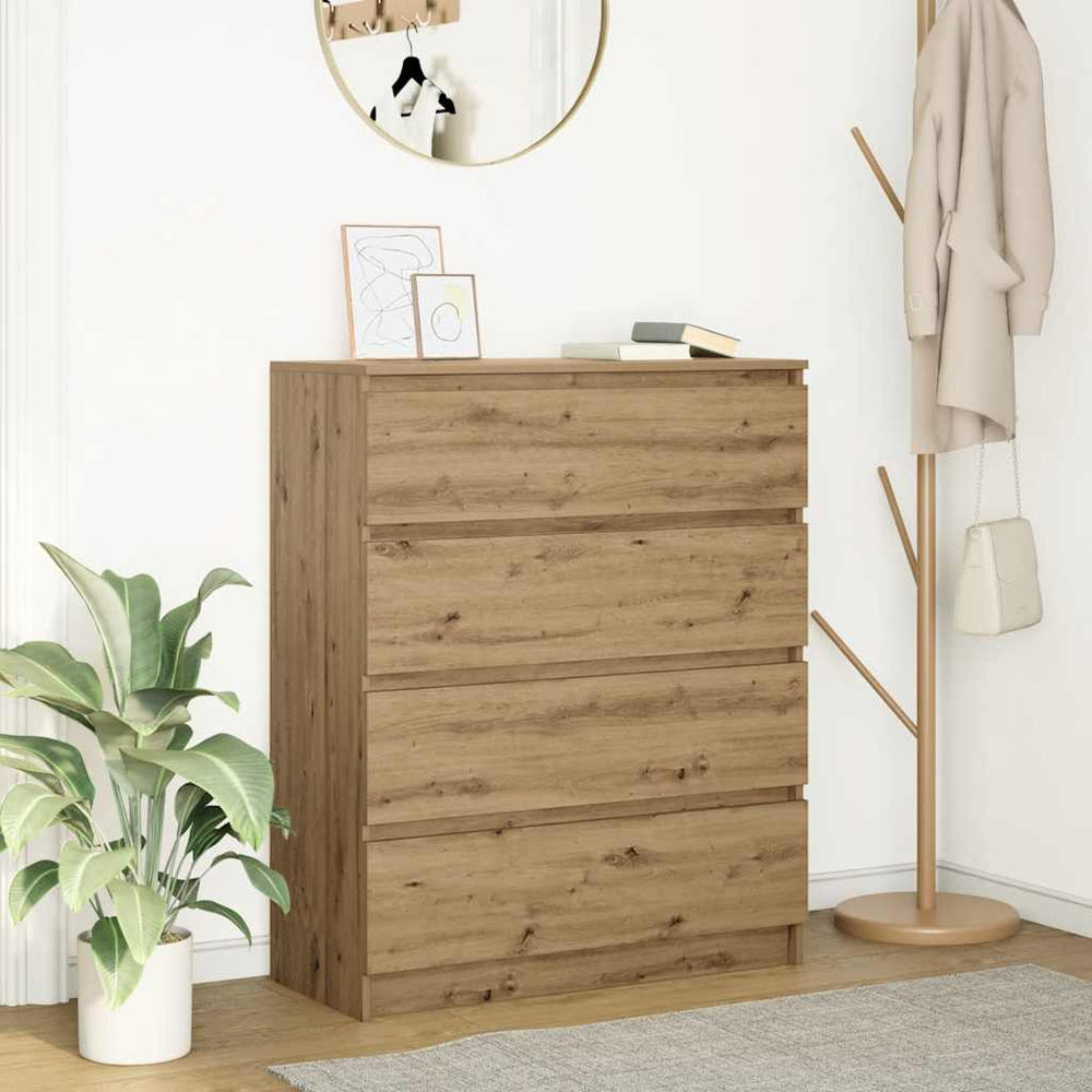 Sideboard Artisan oak 80x35x99 cm engineered wood