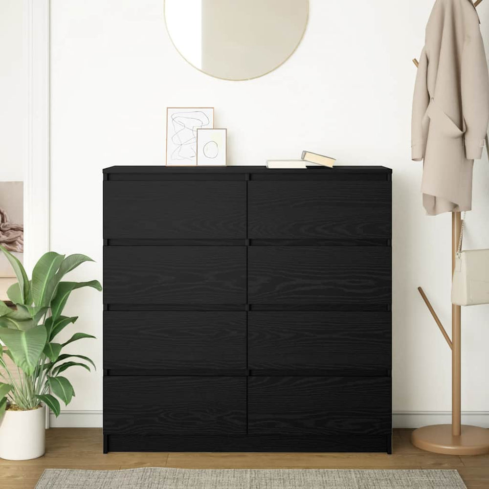 indauja juodas ąžuolas 100x35x99 cm apdirbta mediena