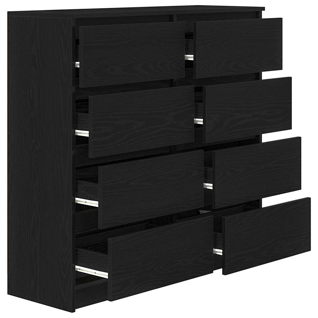 indauja juodas ąžuolas 100x35x99 cm apdirbta mediena