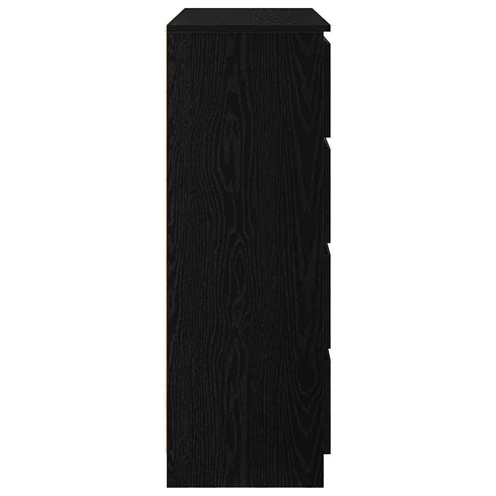indauja juodas ąžuolas 100x35x99 cm apdirbta mediena