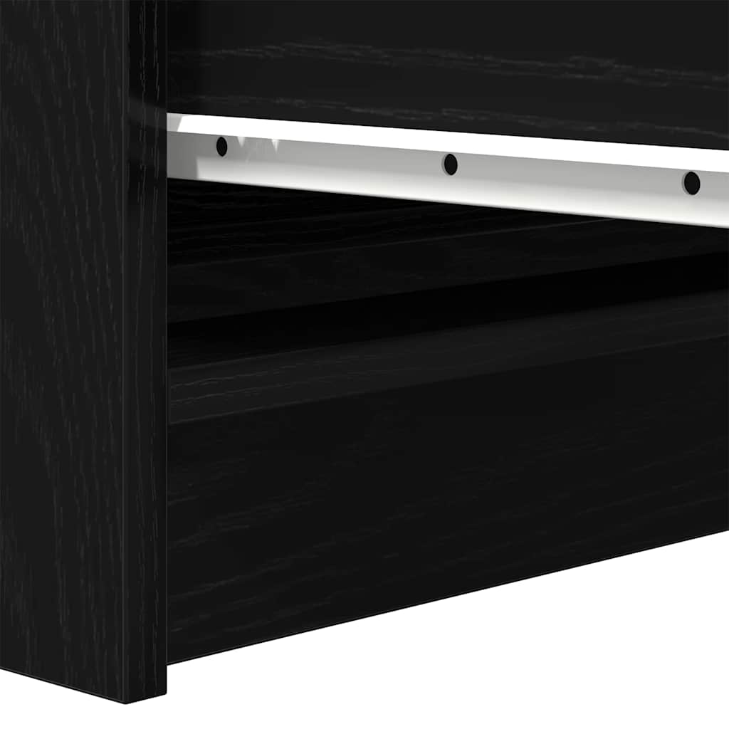indauja juodas ąžuolas 100x35x99 cm apdirbta mediena