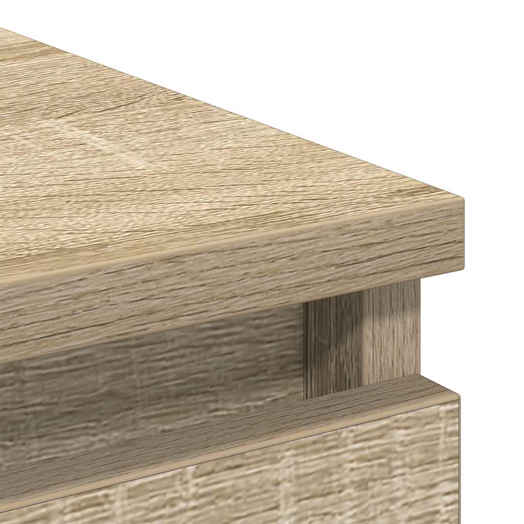 Sānu skapītis, ozolkoka, 100x35x99 cm, apstrādāta koksne