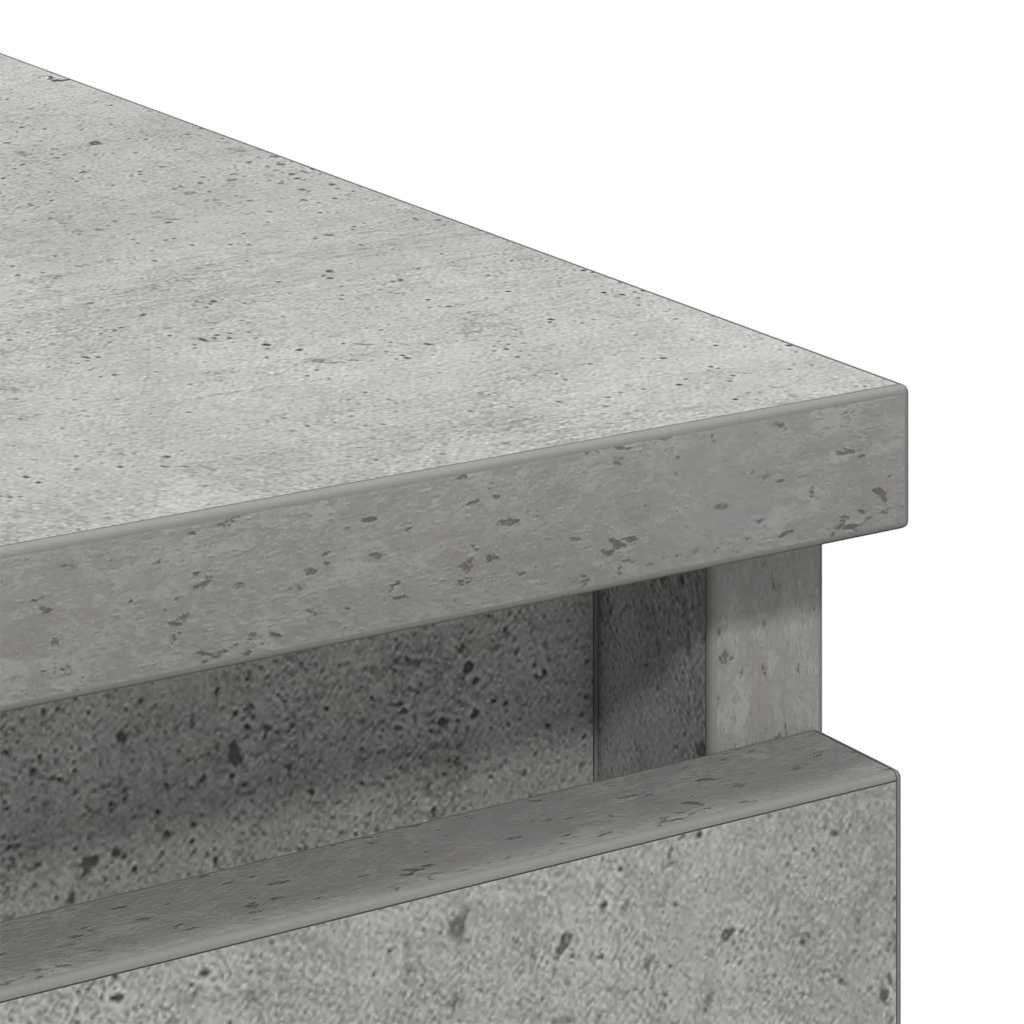 Šoninė spintelė, betono pilka, 100x35x99 cm, apdirbta mediena