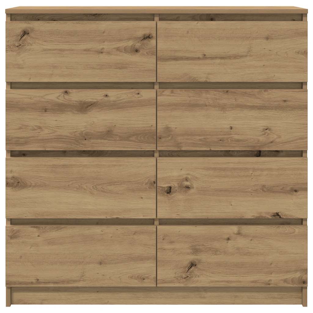 Šoninė spintelė, artisano ąžuolo, 100x35x99cm, apdirbta mediena