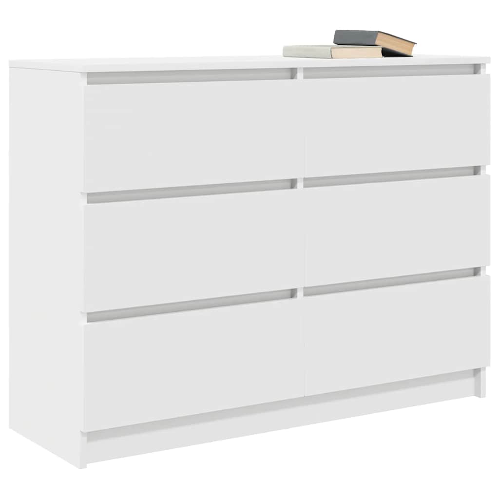 indauja balta 100x35x76 cm inžinierinė mediena