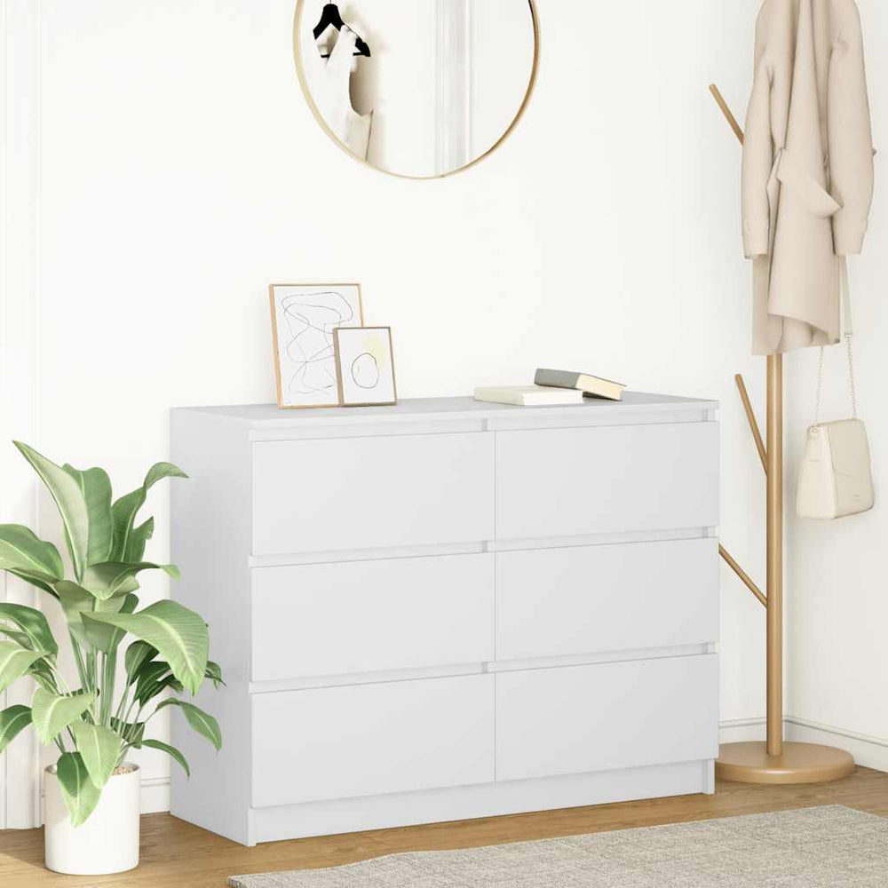 indauja balta 100x35x76 cm inžinierinė mediena