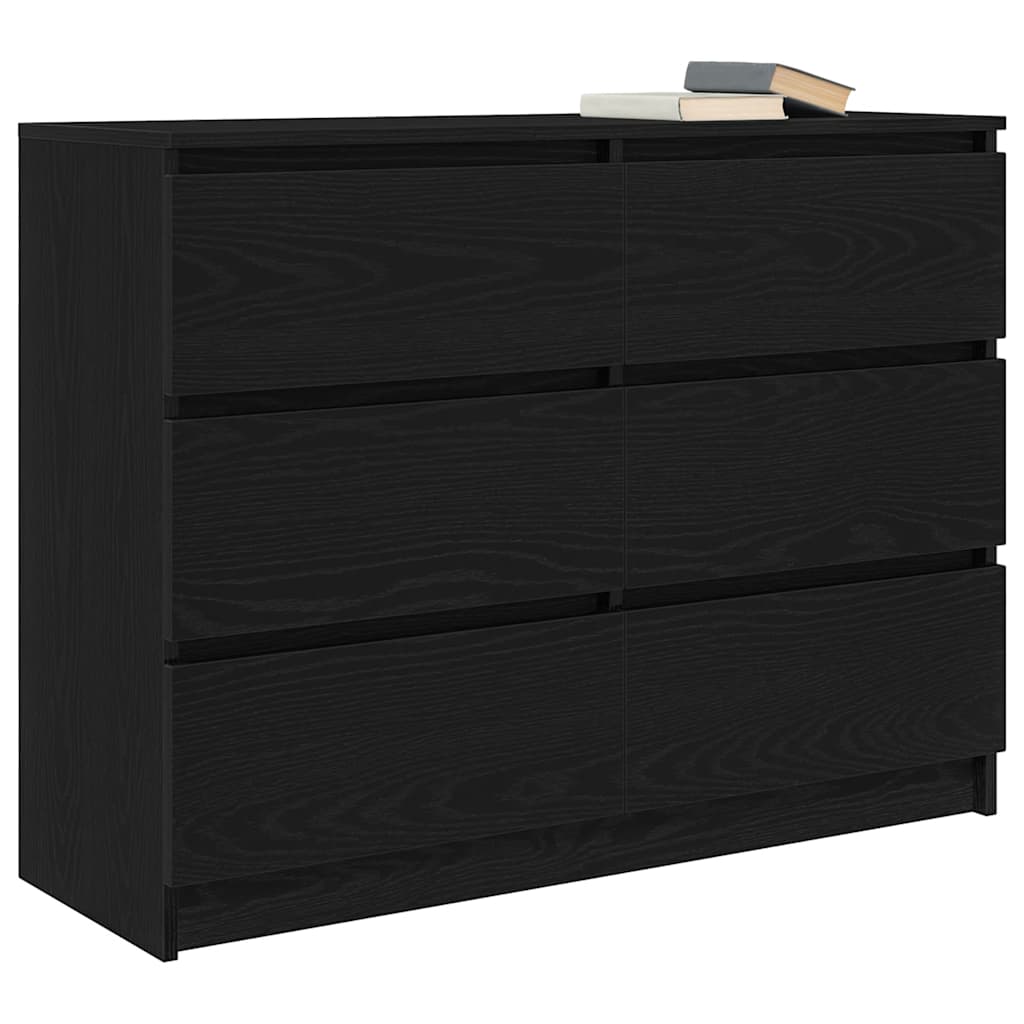 indauja juodas ąžuolas 100x35x76 cm inžinerinė mediena