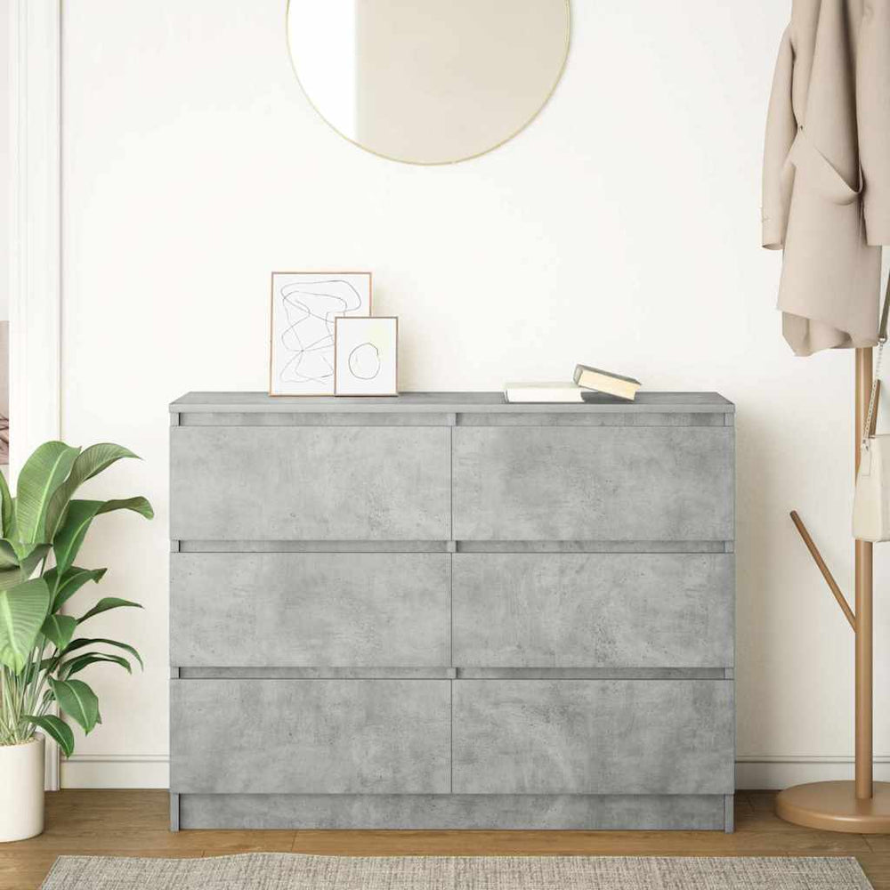 indauja Betonas Pilkas 100x35x76 cm Inžinierinė mediena