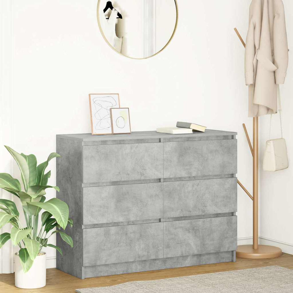 indauja Betonas Pilkas 100x35x76 cm Inžinierinė mediena