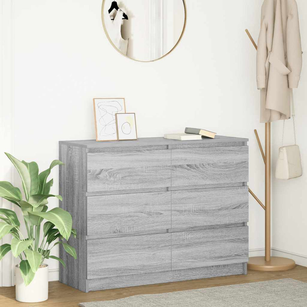 indauja Pilka Sonoma 100x35x76 cm Inžinierinė mediena