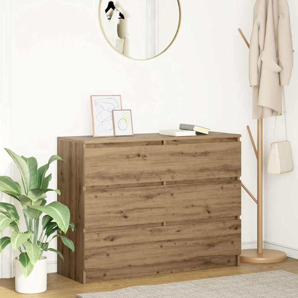 indauja Artisan ąžuolas 100x35x76 cm inžinerinė mediena