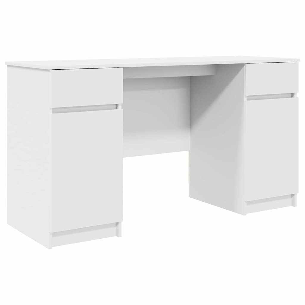 Stalas Baltas 140x49x76 cm Išdirbta mediena