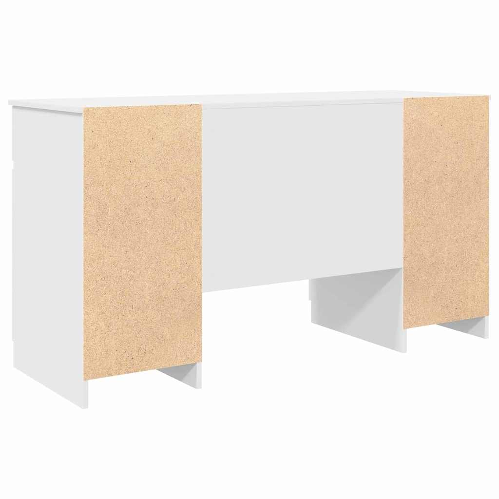 Stalas Baltas 140x49x76 cm Išdirbta mediena