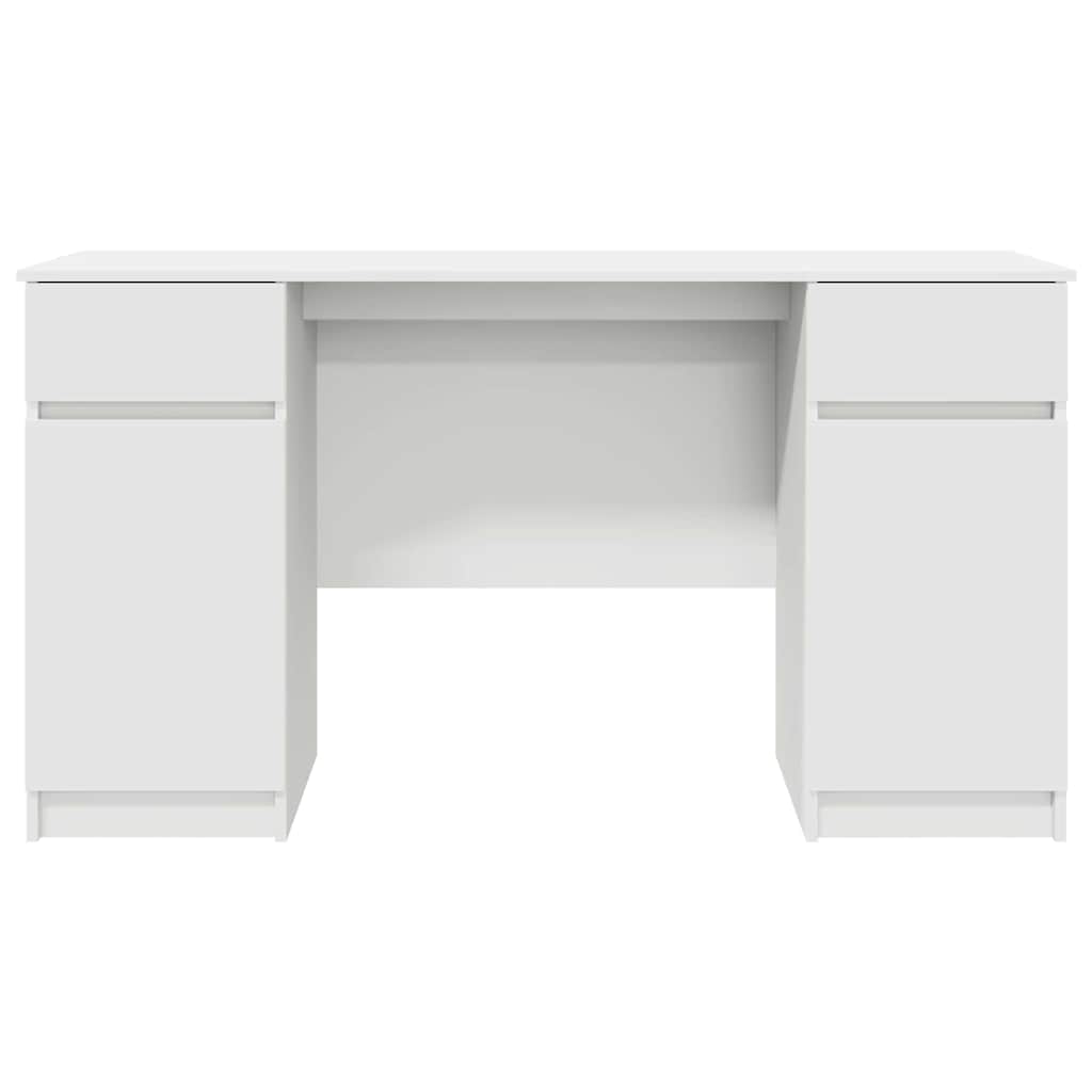 Stalas Baltas 140x49x76 cm Išdirbta mediena