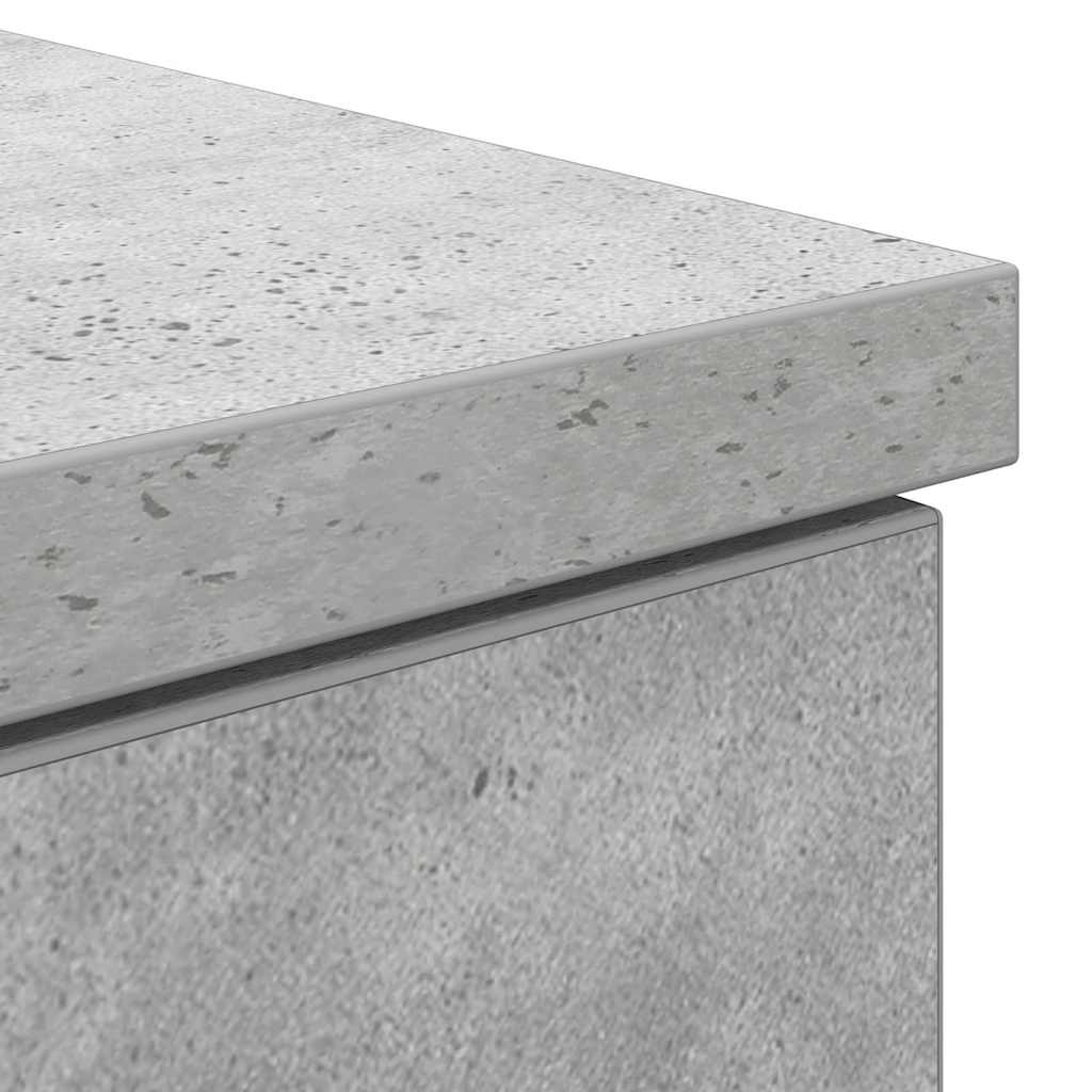 Stalas Betono Pilkas 140x49x76 cm Inžinerinis Medienos