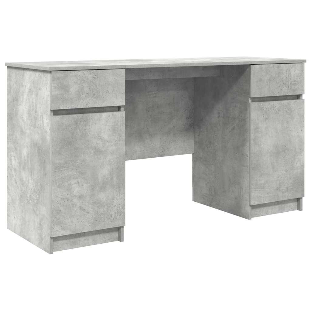 Stalas Betono Pilkas 140x49x76 cm Inžinerinis Medienos