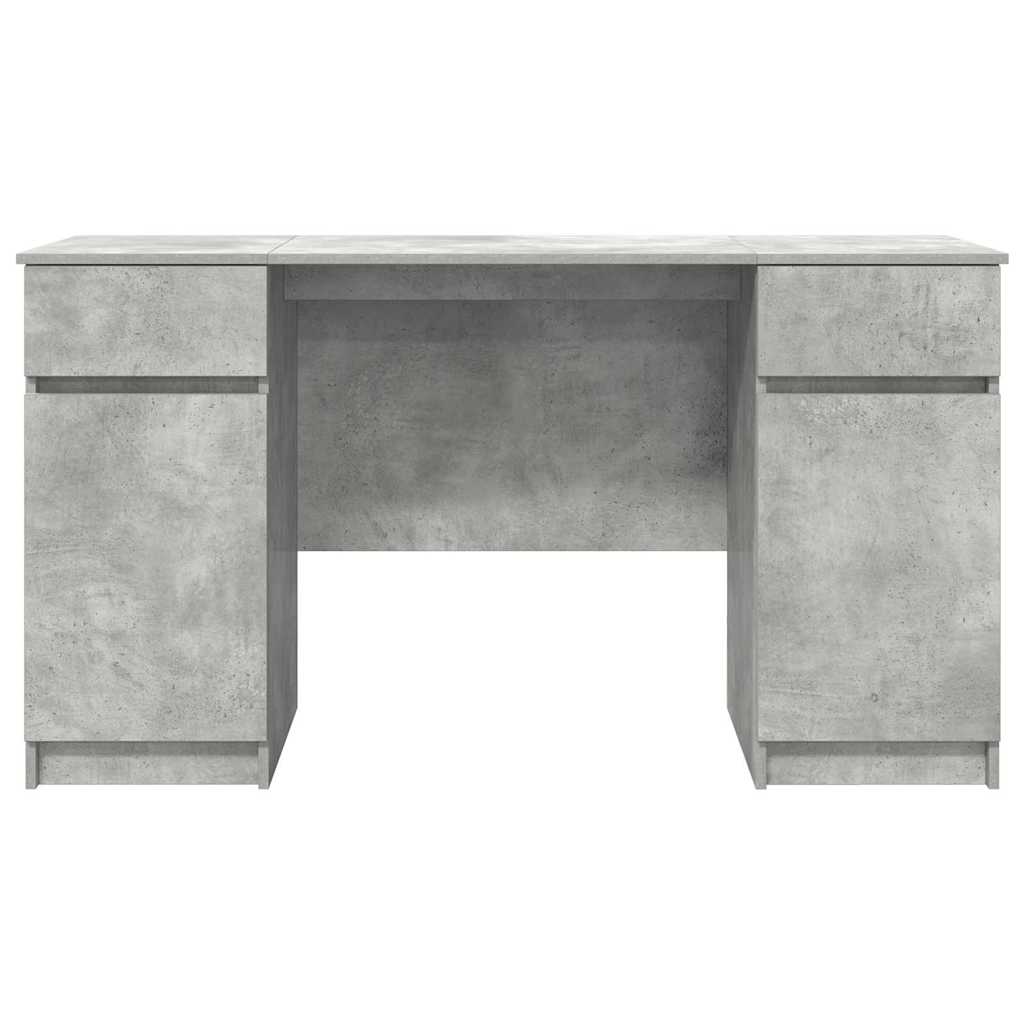 Stalas Betono Pilkas 140x49x76 cm Inžinerinis Medienos