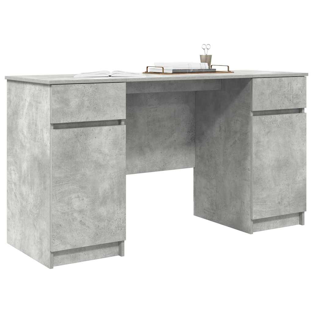 Stalas Betono Pilkas 140x49x76 cm Inžinerinis Medienos