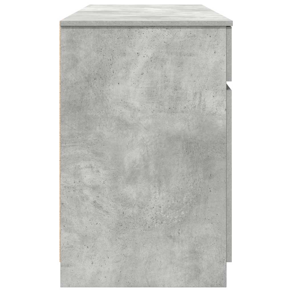 Stalas Betono Pilkas 140x49x76 cm Inžinerinis Medienos