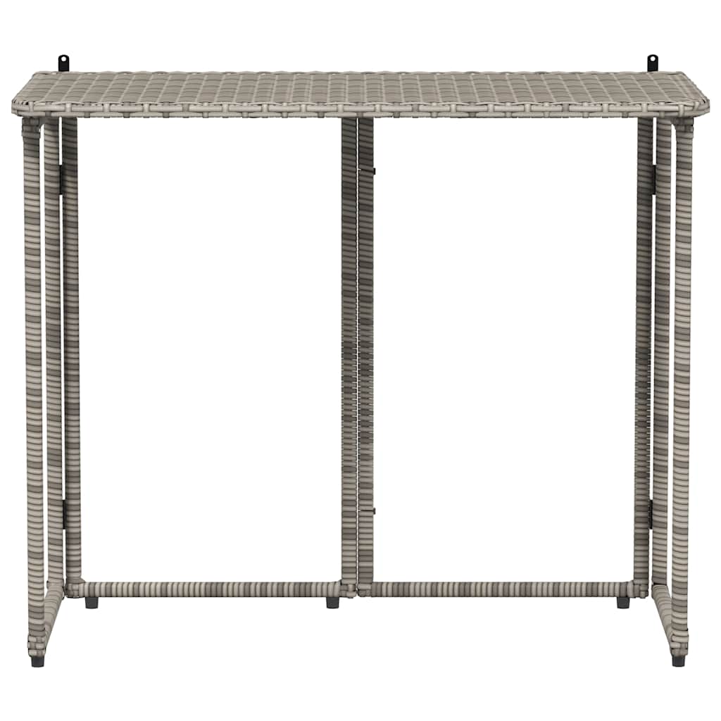 Sulankstomas sodo stalas Pilka 90x51x75 cm polirotango