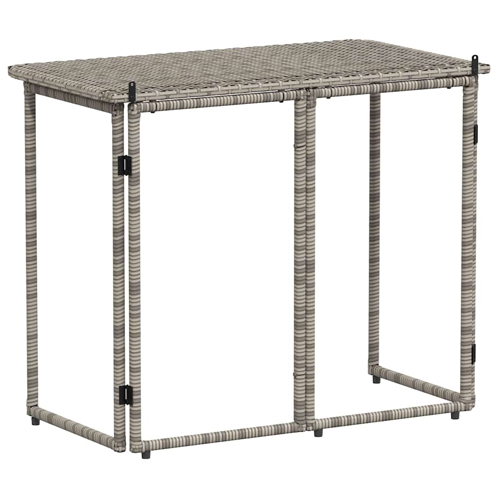 Sulankstomas sodo stalas Pilka 90x51x75 cm polirotango