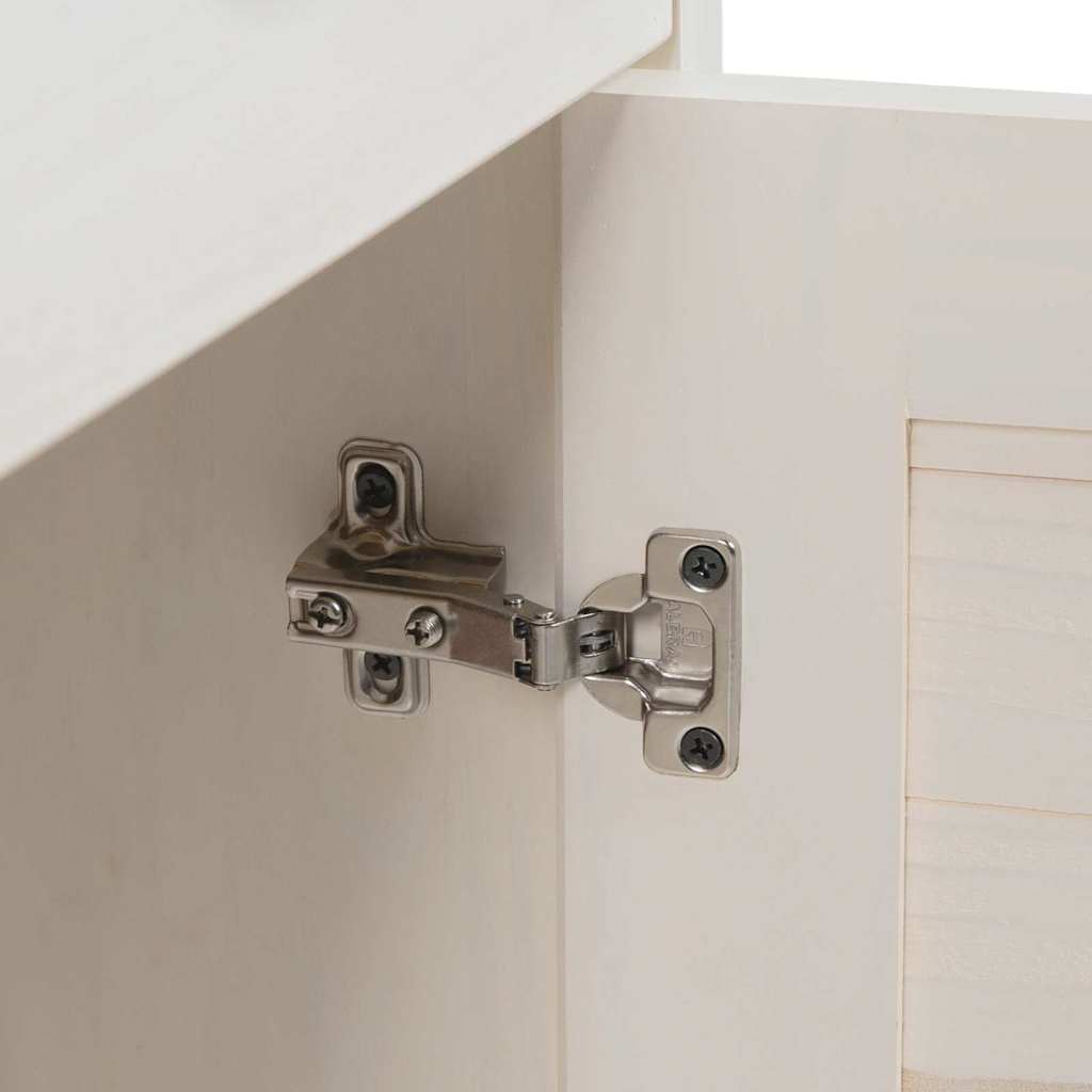 Vonios baldų rinkinys 2 pcs Ruda ir balta 37 x 34 x 150 cm