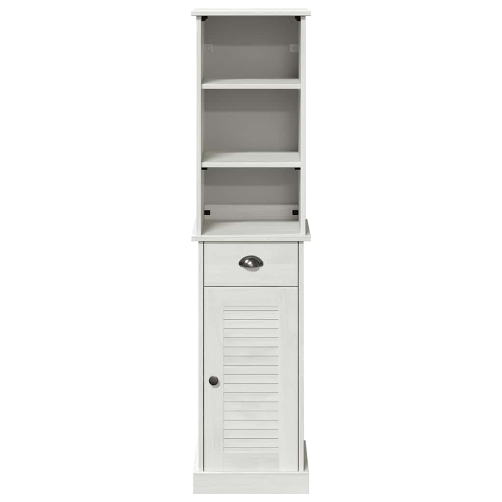 Vonios baldų rinkinys 2 pcs Ruda ir balta 37 x 34 x 150 cm